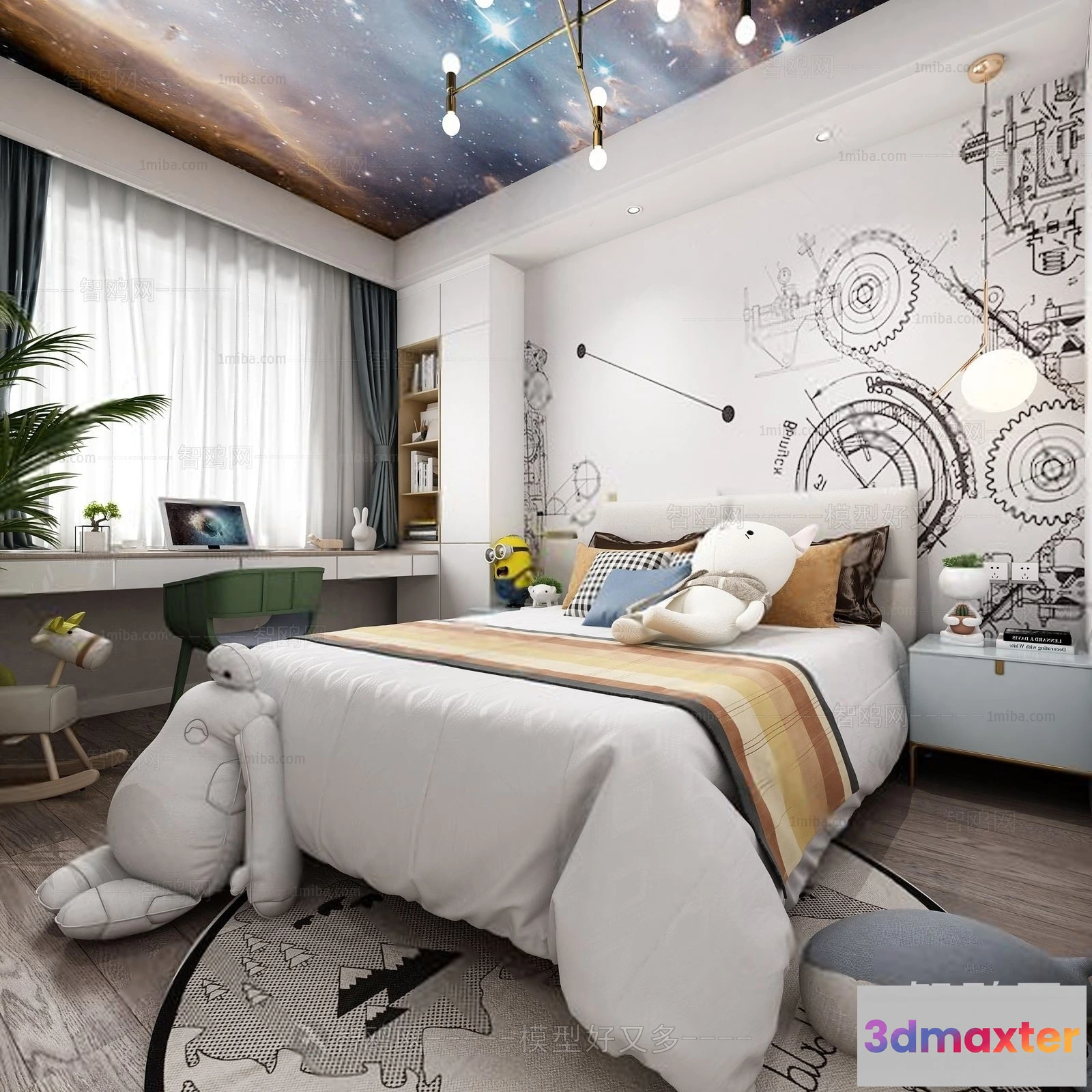 1369321 - Children Room 3D Interior Scene - 3D Models - 317 3D Max