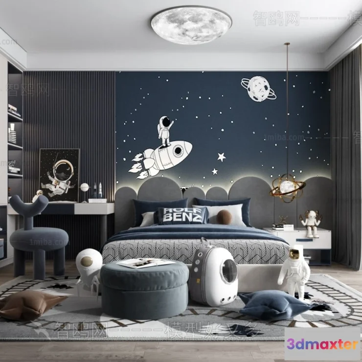1369513 - Children Room 3D Interior Scene - 3D Models - 320 3D Max