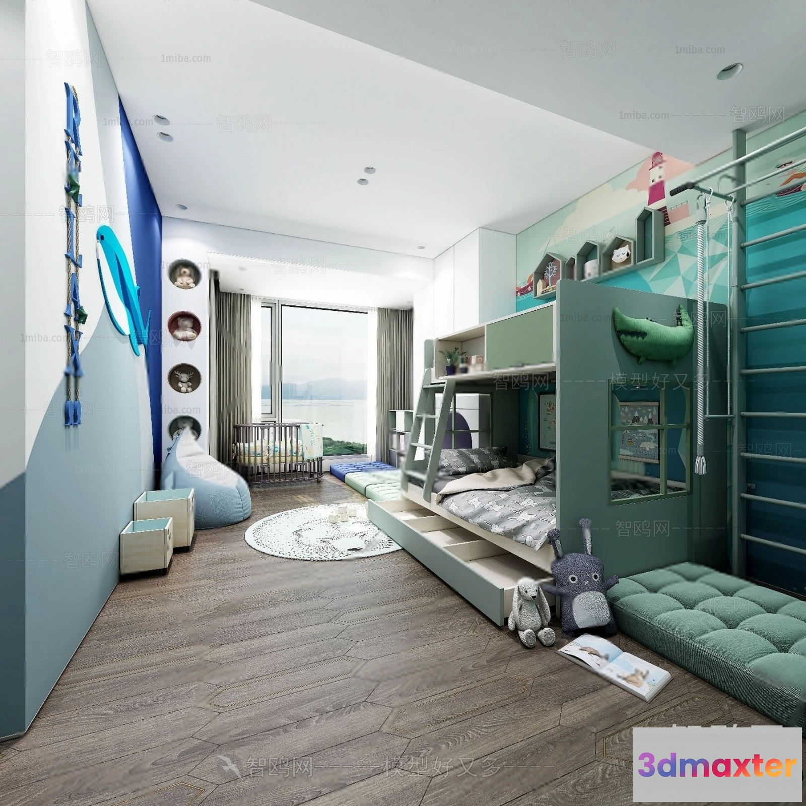 1369644 - Children Room 3D Interior Scene - 3D Models - 322 3D Max