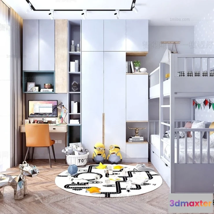 1369841 - Children Room 3D Interior Scene - 3D Models - 325 3D Max