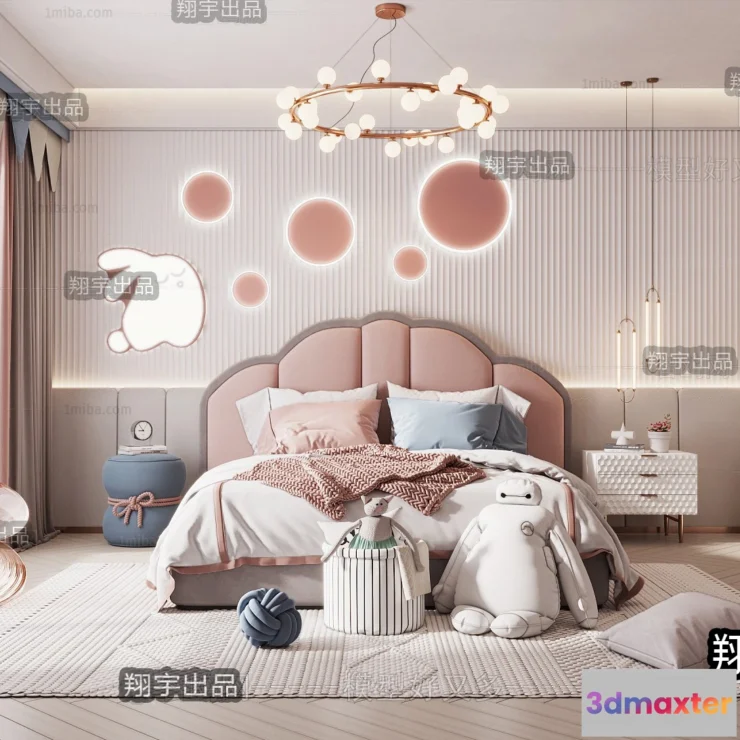 1369870 - Children Room 3D Interior Scene - 3D Models - 004 3D Max