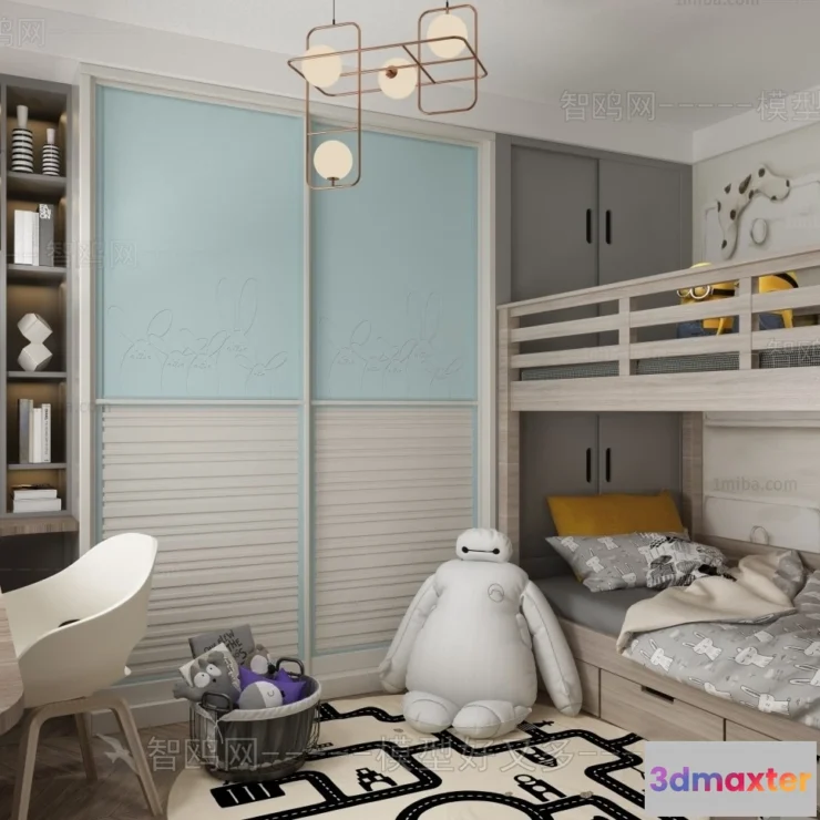 1369968 - Children Room 3D Interior Scene - 3D Models - 327 3D Max
