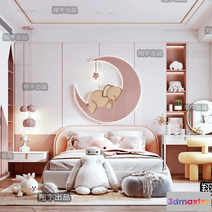 1370006 - Children Room 3D Interior Scene - 3D Models - 006 3D Max