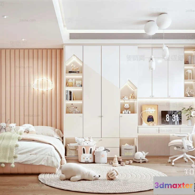 1370235 - Children Room 3D Interior Scene - 3D Models - 331 3D Max