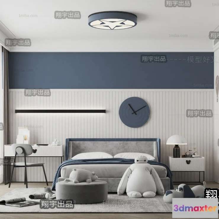 1370522 - Children Room 3D Interior Scene - 3D Models - 013 3D Max