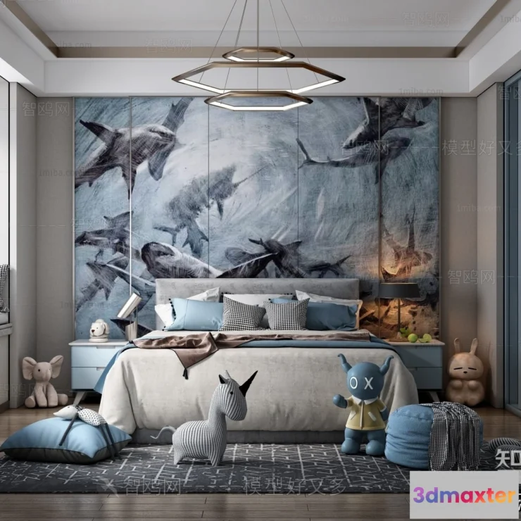 1370561 - Children Room 3D Interior Scene - 3D Models - 336 3D Max