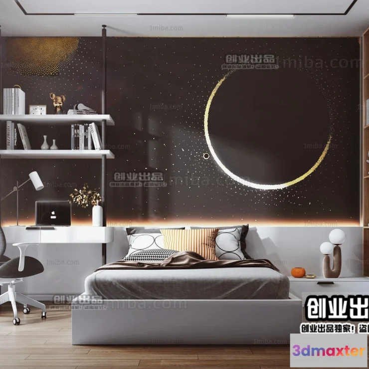 1370586 - Children Room 3D Interior Scene - 3D Models - 014 3D Max