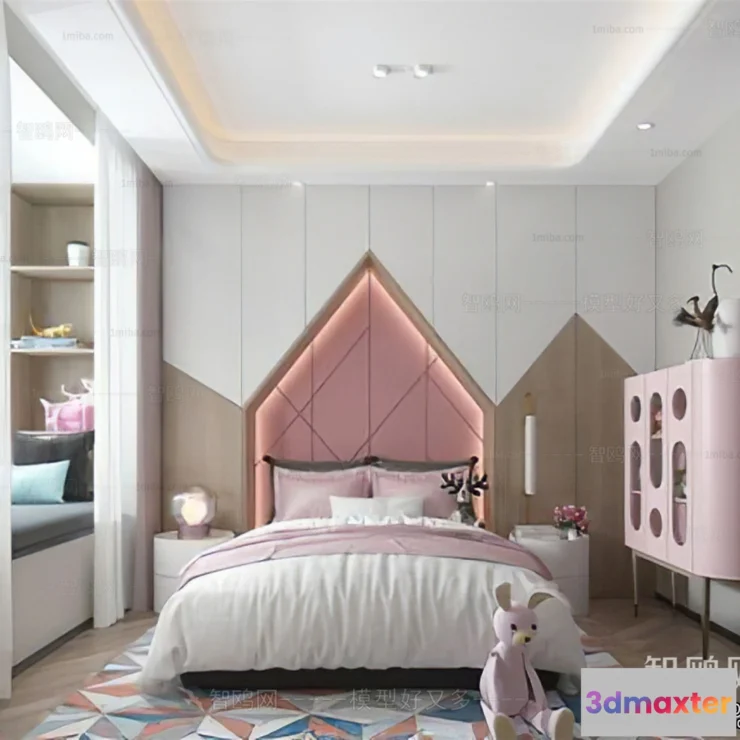 1370822 - Children Room 3D Interior Scene - 3D Models - 340 3D Max
