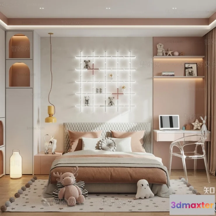 1370949 - Children Room 3D Interior Scene - 3D Models - 342 3D Max