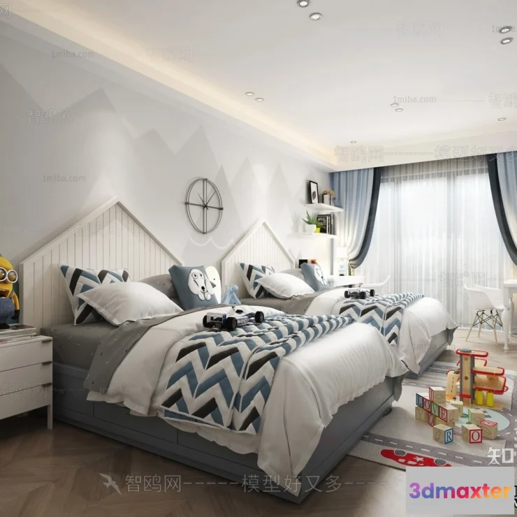 1371081 - Children Room 3D Interior Scene - 3D Models - 344 3D Max