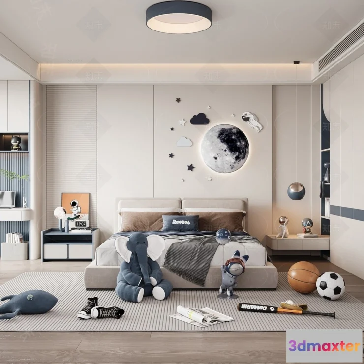 1371164 - Children Room - 3D Interior Scene - Boy Room - 061 3D Max