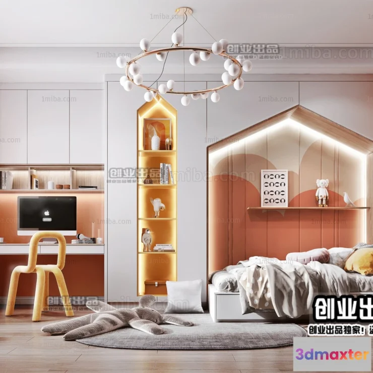 1371374 - Children Room 3D Interior Scene - 3D Models - 026 3D Max