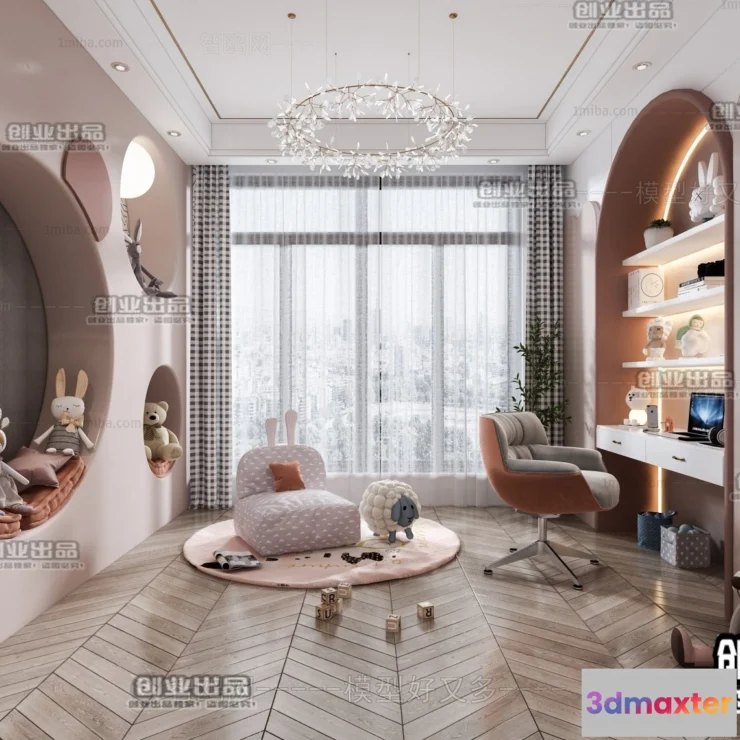 1371701 - Children Room 3D Interior Scene - 3D Models - 031 3D Max