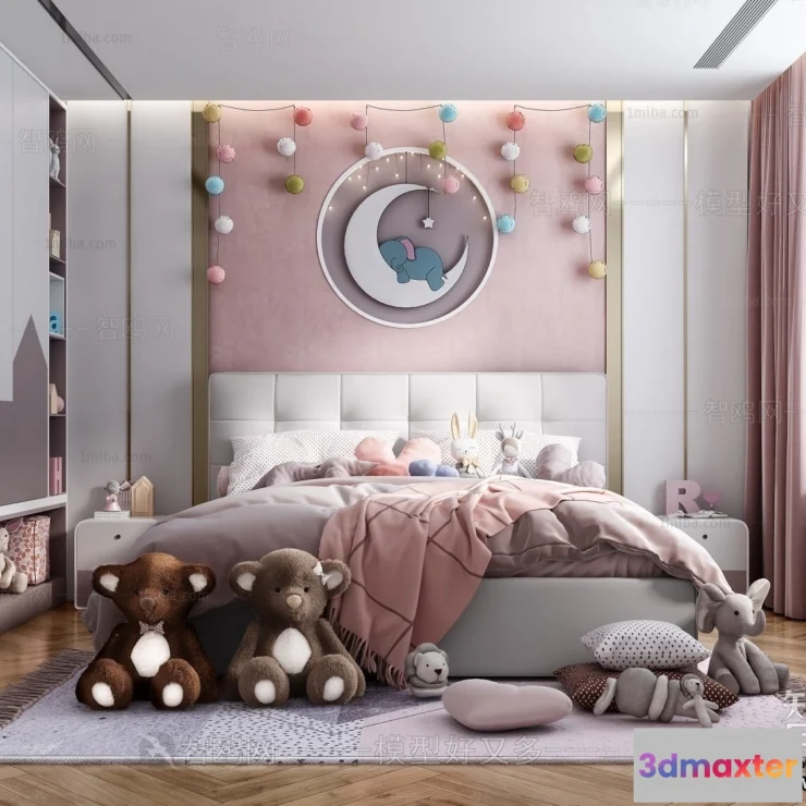 1372390 - Children Room 3D Interior Scene - 3D Models - 363 3D Max