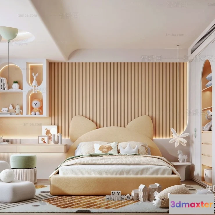 1373195 - Children Room 3D Interior Scene - 3D Models - 375 3D Max