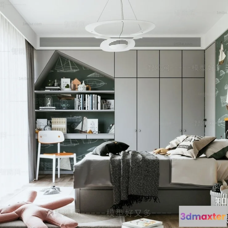 1373401 - Children Room 3D Interior Scene - 3D Models - 378 3D Max