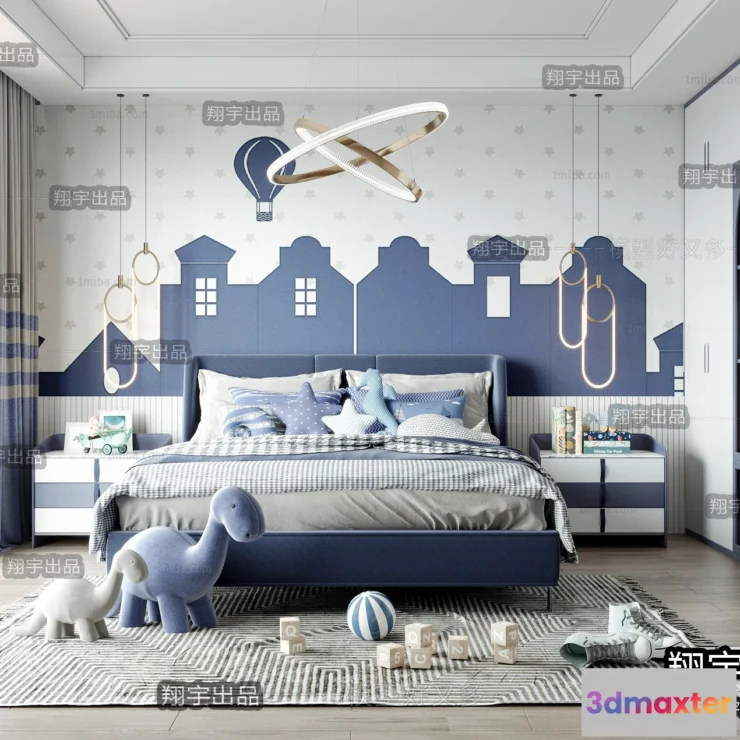 1373429 - Children Room 3D Interior Scene - 3D Models - 057 3D Max