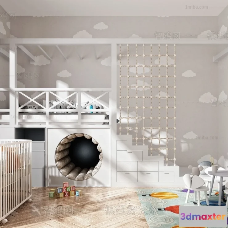 1373469 - Children Room 3D Interior Scene - 3D Models - 379 3D Max
