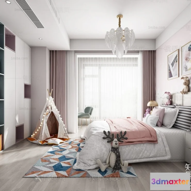 1373664 - Children Room 3D Interior Scene - 3D Models - 382 3D Max