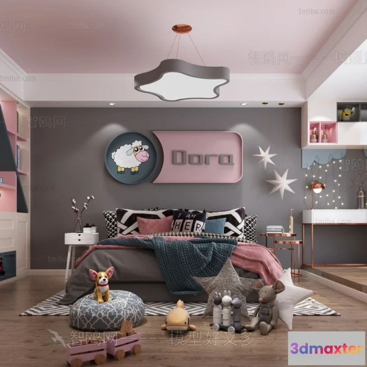 1374062 - Children Room 3D Interior Scene - 3D Models - 388 3D Max