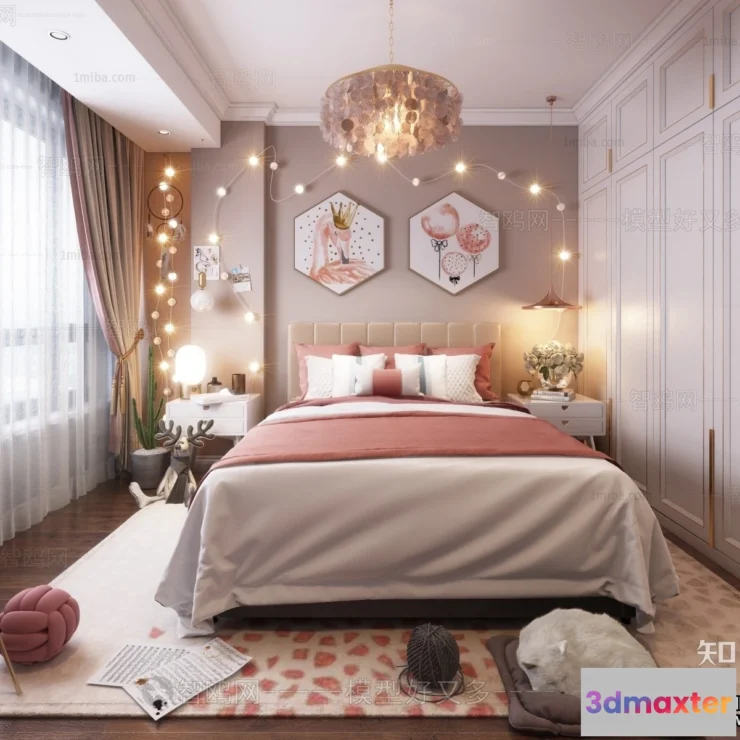 1374134 - Children Room 3D Interior Scene - 3D Models - 389 3D Max