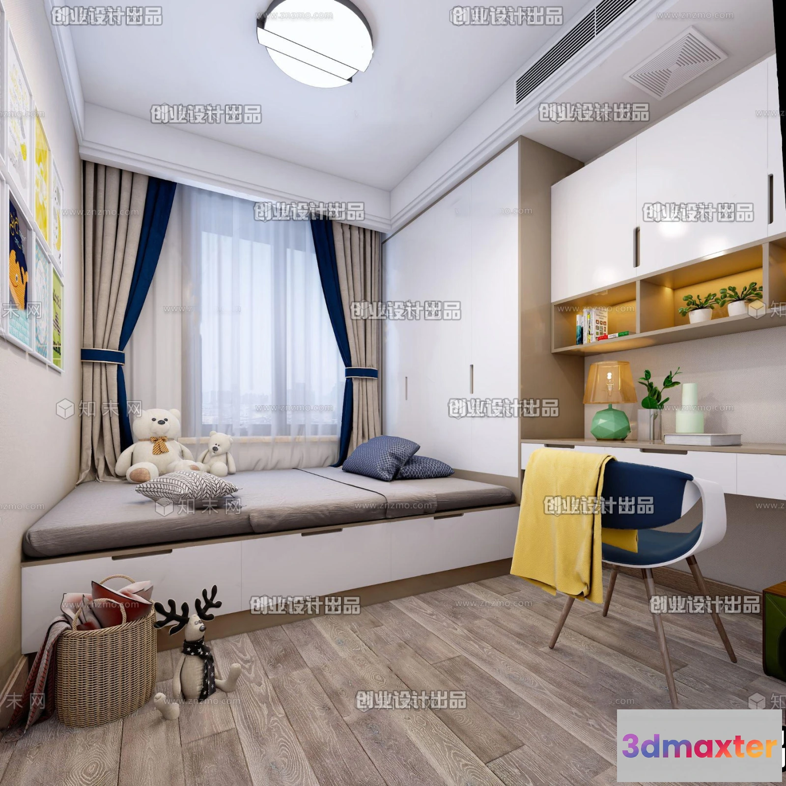 1374286 - Children Room 3D Interior Scene - 3D Models - 070 3D Max
