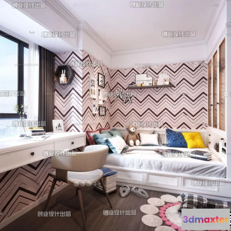 1374355 - Children Room 3D Interior Scene - 3D Models - 071 3D Max