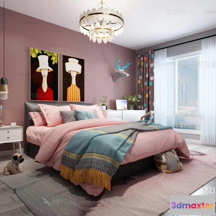 1374574 - Children Room 3D Interior Scene - 3D Models - 396 3D Max