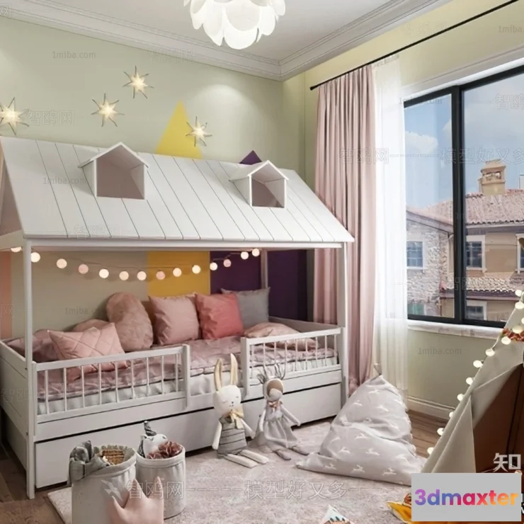 1374647 - Children Room 3D Interior Scene - 3D Models - 397 3D Max