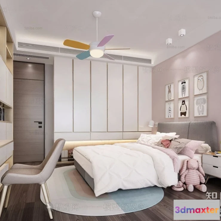 1374810 - Children Room 3D Interior Scene - 3D Models - 399 3D Max