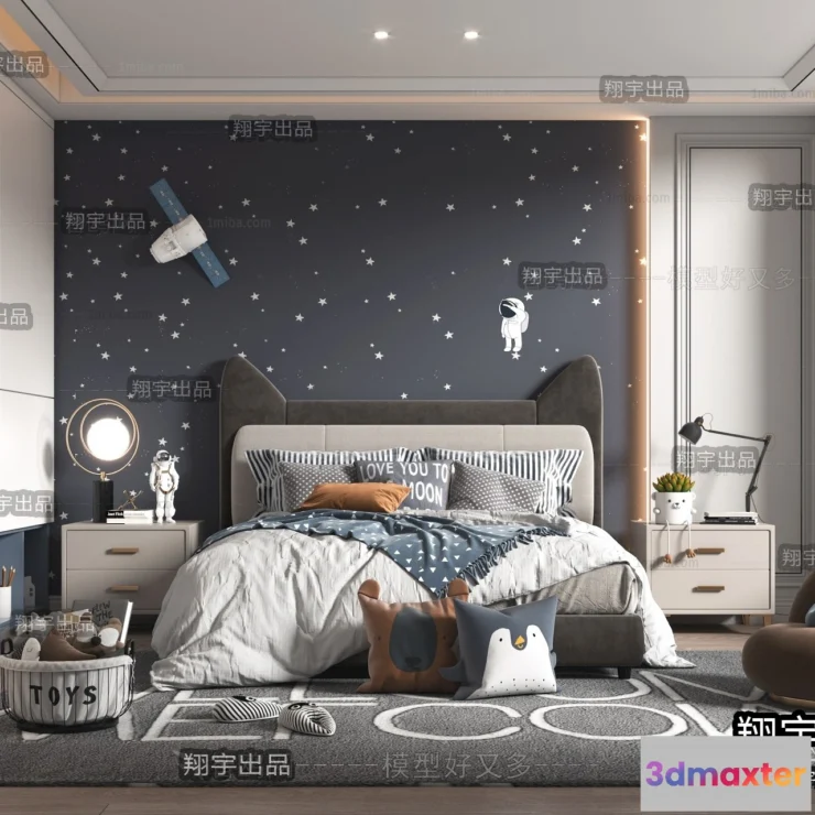 1374880 - Children Room 3D Interior Scene - 3D Models - 079 3D Max