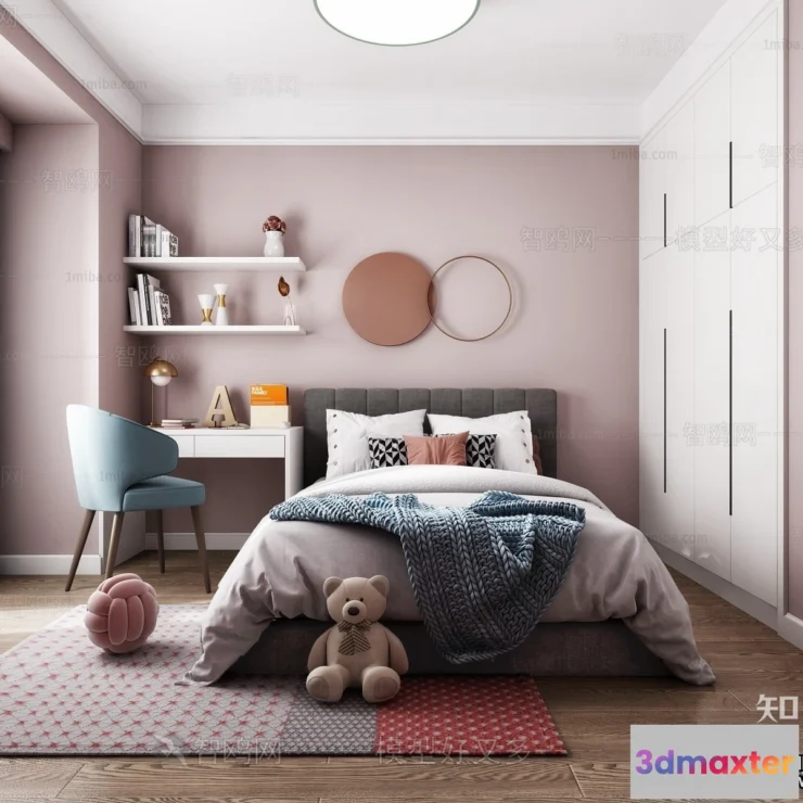 1374882 - Children Room 3D Interior Scene - 3D Models - 400 3D Max