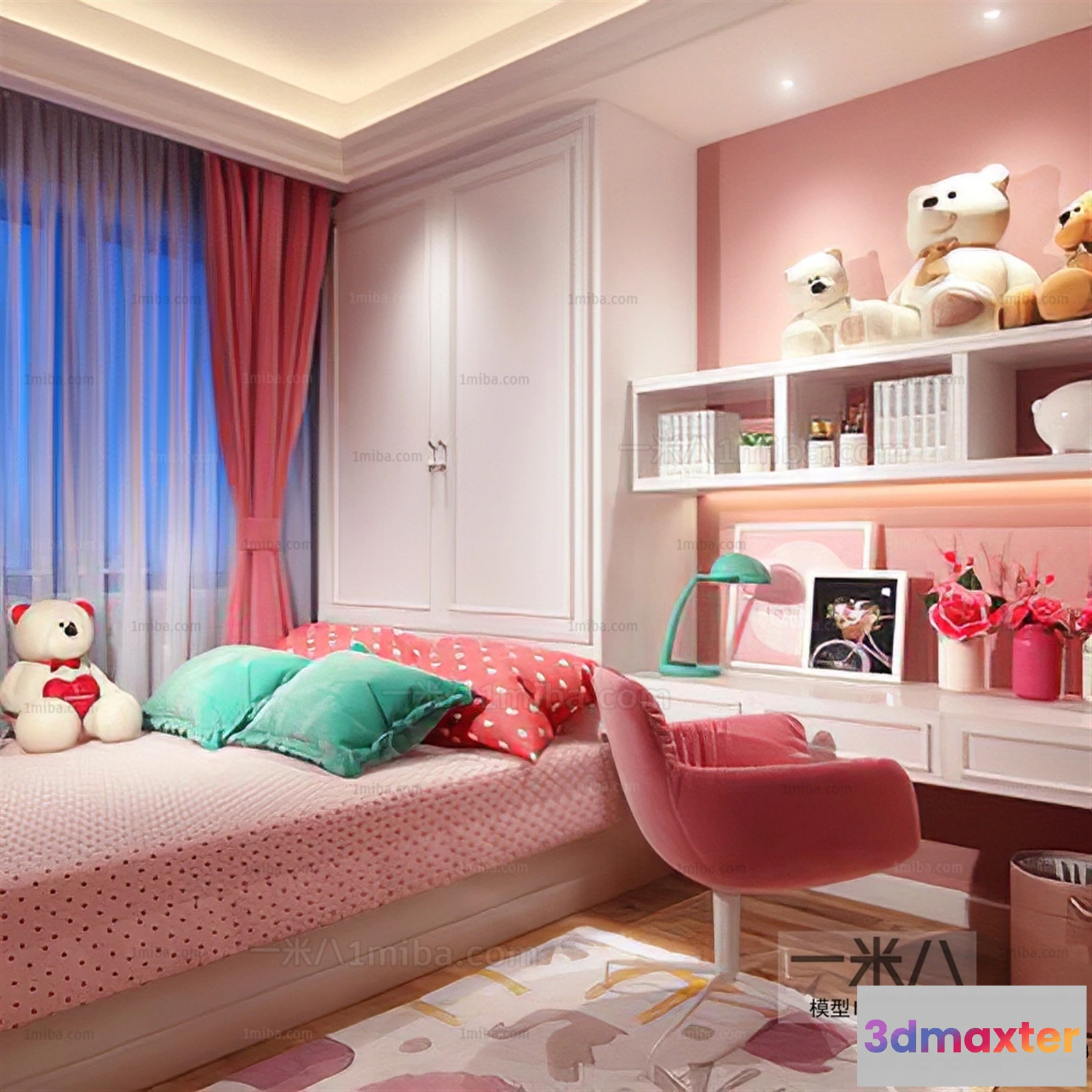 1375143 - Children Room 3D Interior Scene - 3D Models - 404 3D Max