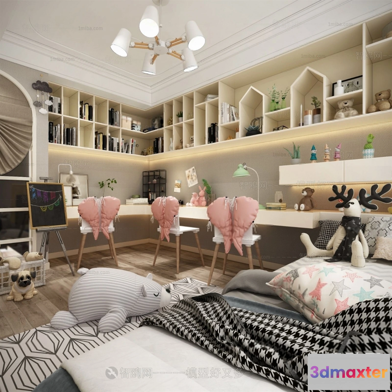 1375266 - Children Room 3D Interior Scene - 3D Models - 406 3D Max