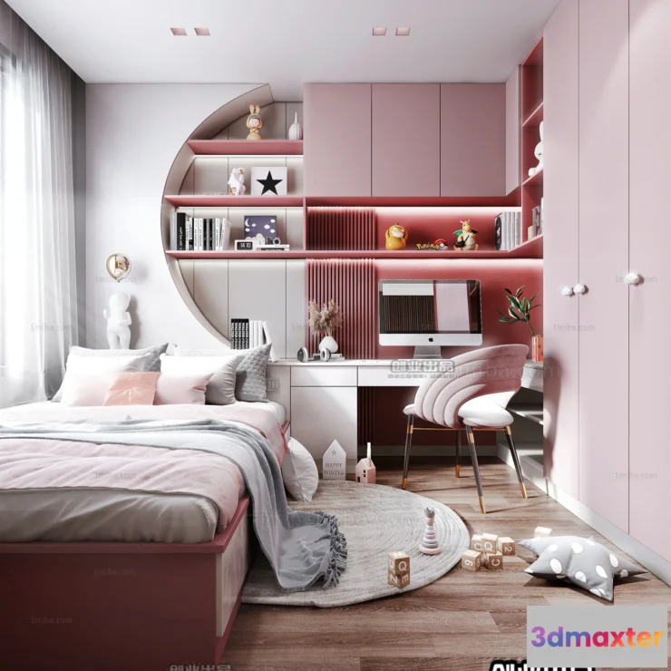 1375477 - Children Room 3D Interior Scene - 3D Models - 088 3D Max