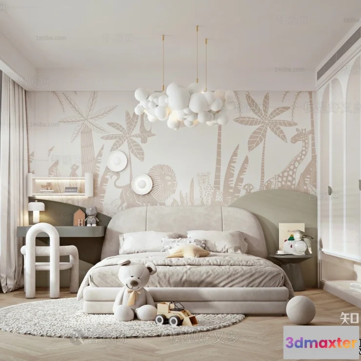 1375489 - Children Room 3D Interior Scene - 3D Models - 409 3D Max