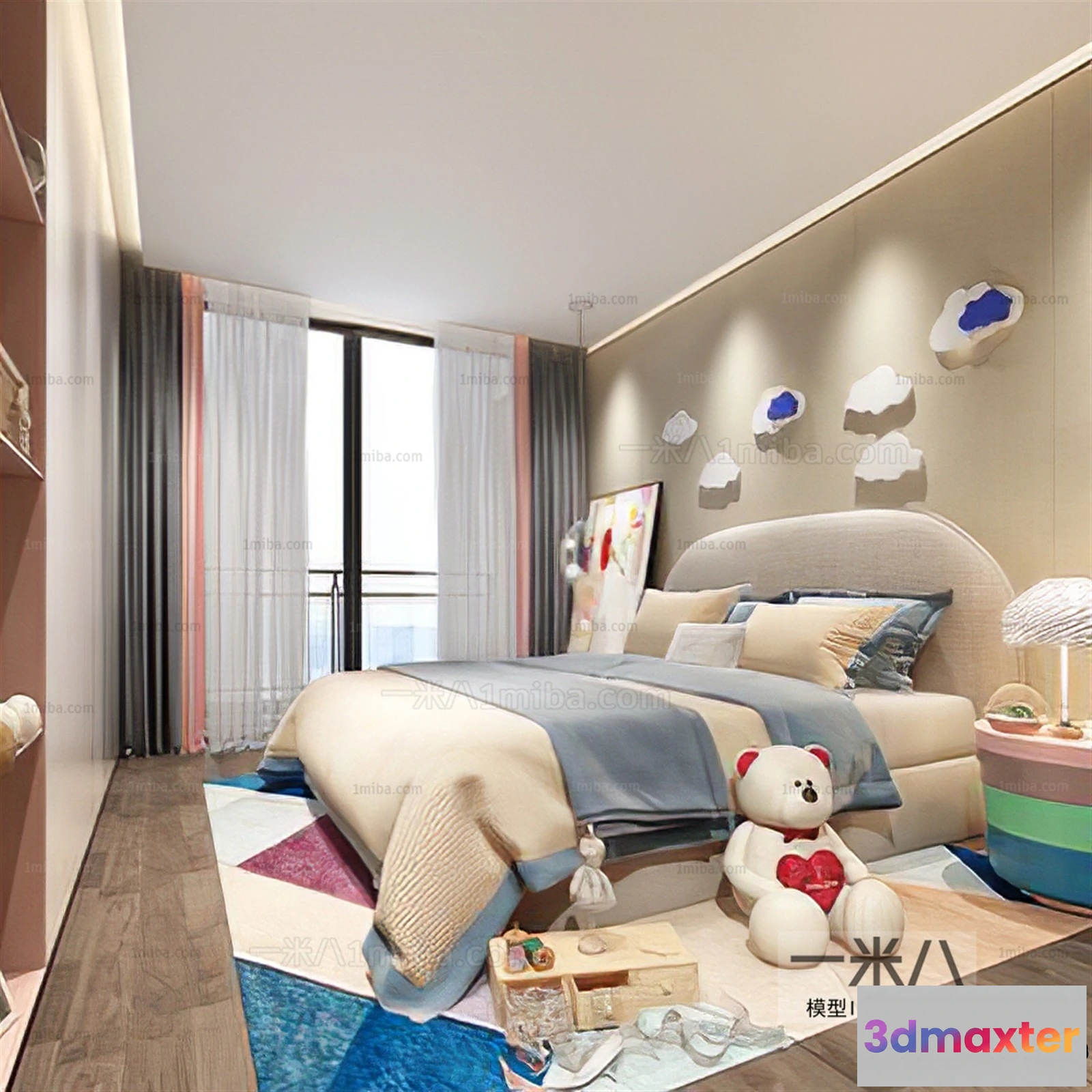 1375743 - Children Room 3D Interior Scene - 3D Models - 413 3D Max