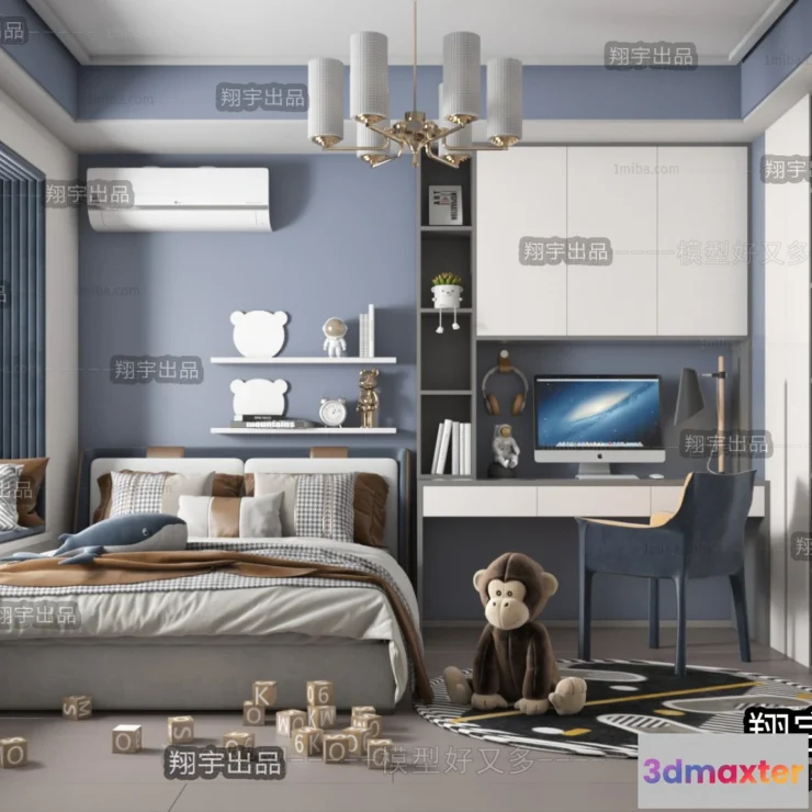 1376304 - Children Room 3D Interior Scene - 3D Models - 101 3D Max