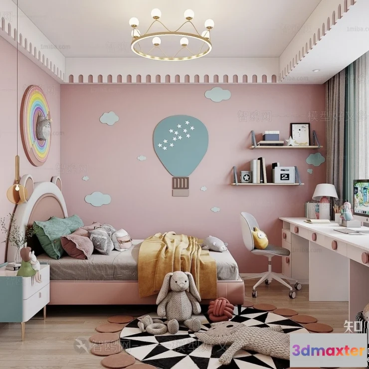 1376459 - Children Room 3D Interior Scene - 3D Models - 424 3D Max