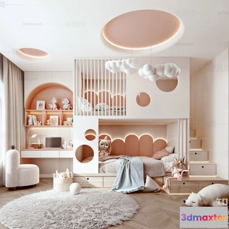 1376675 - Children Room 3D Interior Scene - 3D Models - 427 3D Max