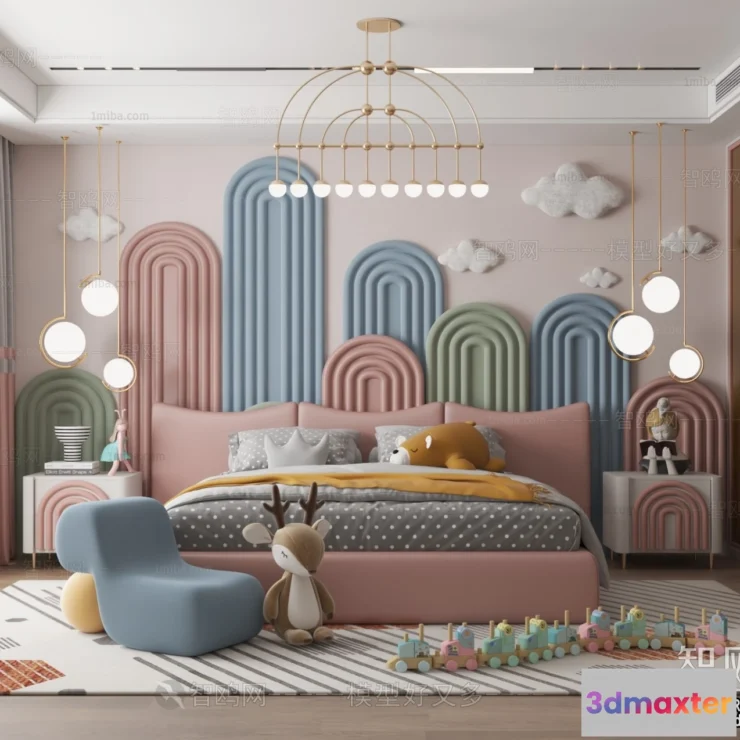 1376734 - Children Room 3D Interior Scene - 3D Models - 428 3D Max