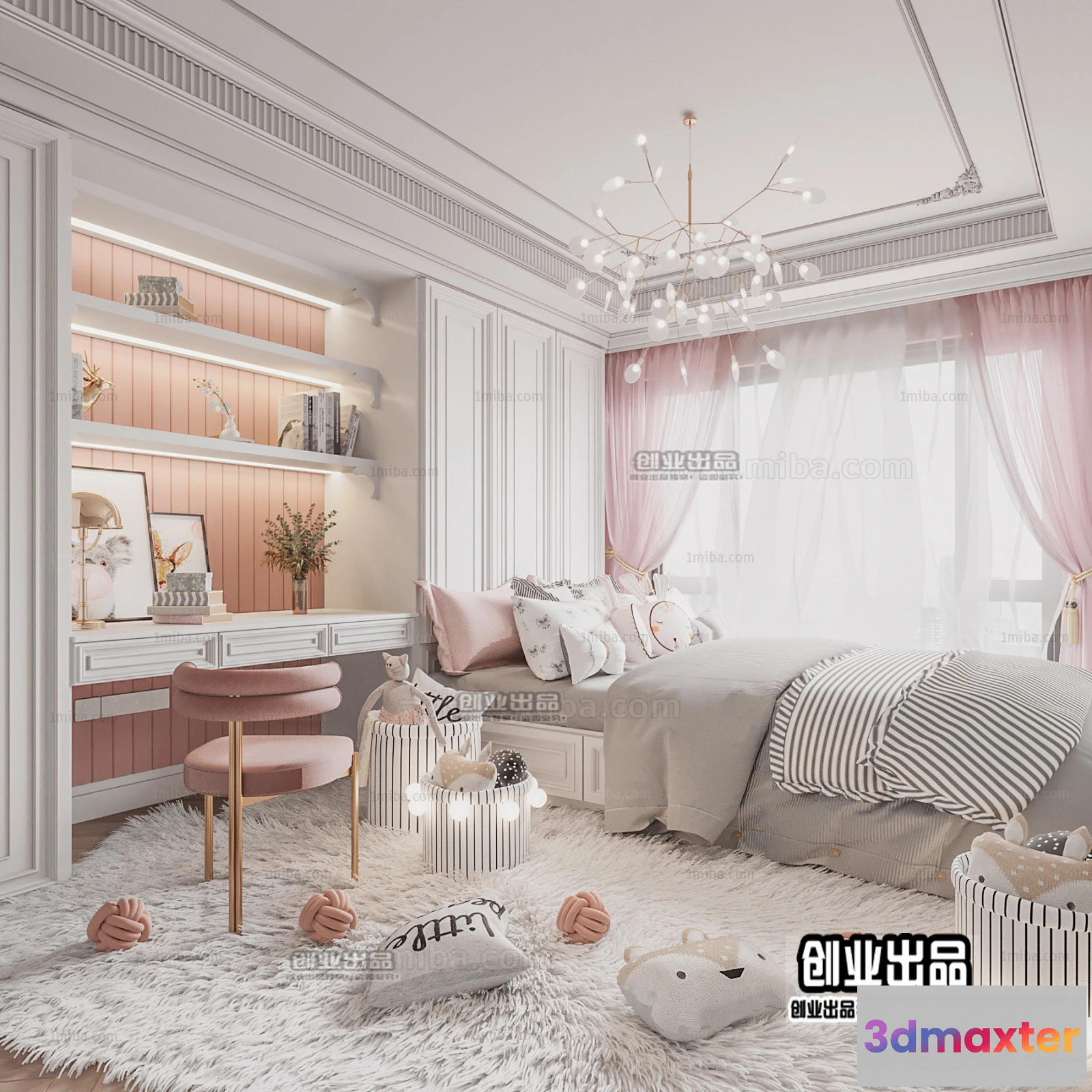 1376804 - Children Room 3D Interior Scene - 3D Models - 109 3D Max