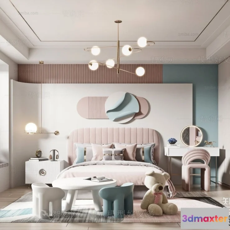 1376812 - Children Room 3D Interior Scene - 3D Models - 429 3D Max