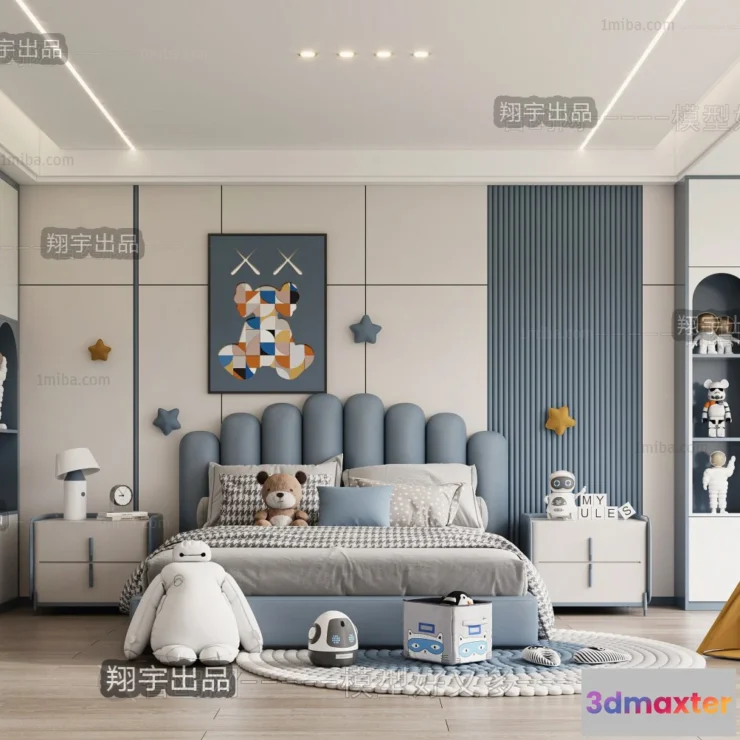 1377000 - Children Room 3D Interior Scene - 3D Models - 112 3D Max