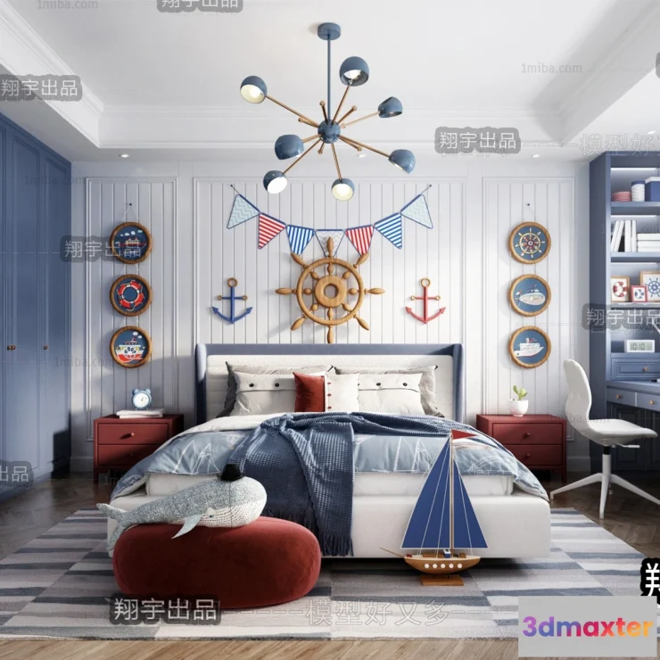 1377061 - Children Room 3D Interior Scene - 3D Models - 113 3D Max