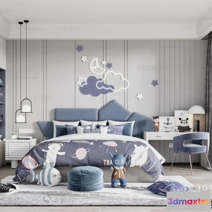 1377144 - Children Room 3D Interior Scene - 3D Models - 434 3D Max