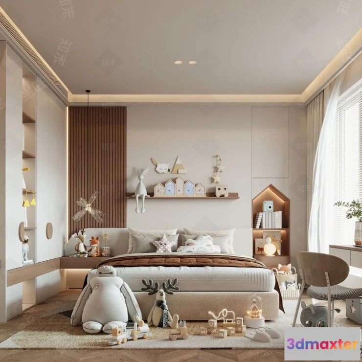 1377221 - Children Room - 3D Interior Scene - Girl Room - 152 3D Max