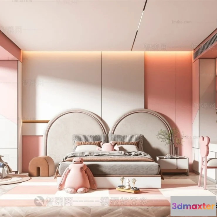 1377275 - Children Room 3D Interior Scene - 3D Models - 436 3D Max