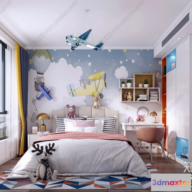 1378053 - Children Room 3D Interior Scene - 3D Models - 448 3D Max
