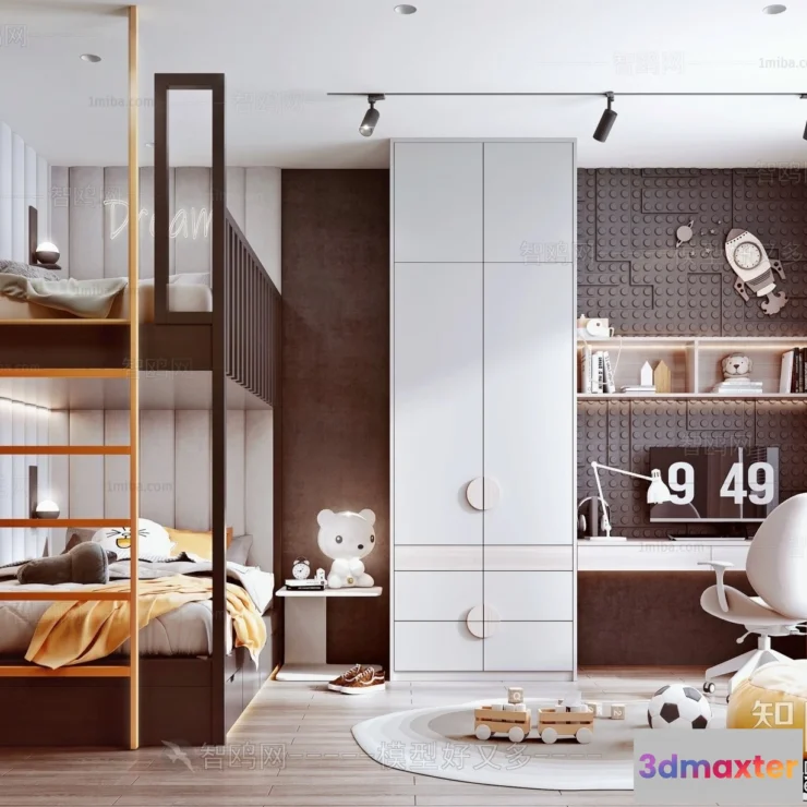 1378118 - Children Room 3D Interior Scene - 3D Models - 449 3D Max